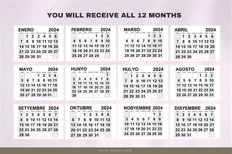 tagalog calendar.